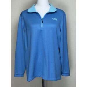 The North Face Women’s Sz XL Blue 1/4 Zip Lightweight Pullover Activewear